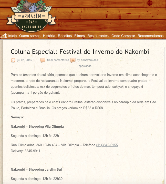 Coluna Especial: Festival de Inverno do Nakombi